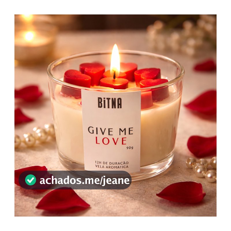 Vela Aromática de Coração Love Perfumada