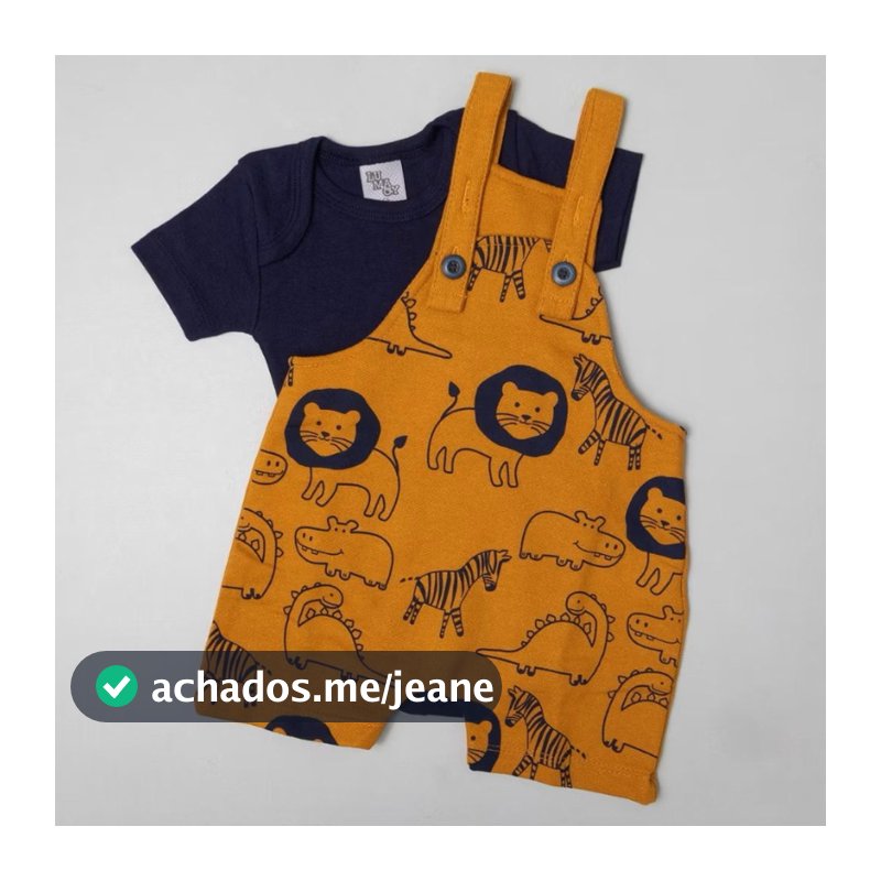 Conjunto Jardineira e body  Bebê menino Natal