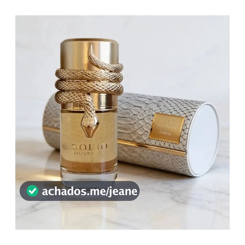 Perfume Lattafa Musamam, notas de âmbar, açafrão e cedro, linha Casablanca.Hom