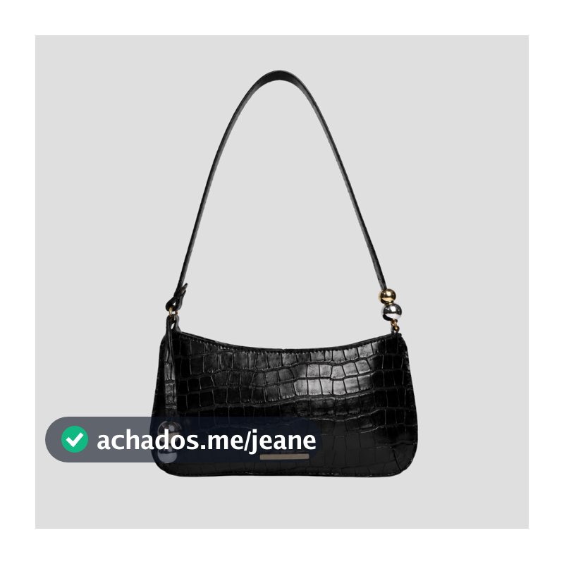 Bolsa Feminina Baguete Pequena De Ombro Tiracolo Elegante Casual