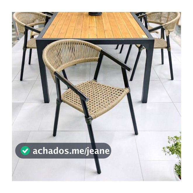 ( KIT 2 UNIDADES ) - CADEIRA SUPER PREMIUM GOLD - ALUMINIO E CORDA NAUTICA