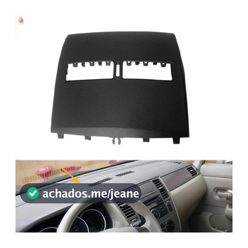 Saída De Ar Condicionado De Carro Painel De Acabamento-Instrument Ventilaçãos Capa Shell Para Nissan Tiida2005-2011Preto