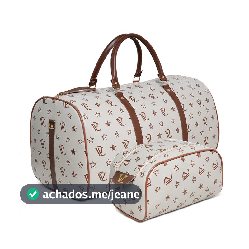 Kit Conjunto Mala de Viagem e Necessaire Premium Unissex Bordo Estilo e Funcionalidade