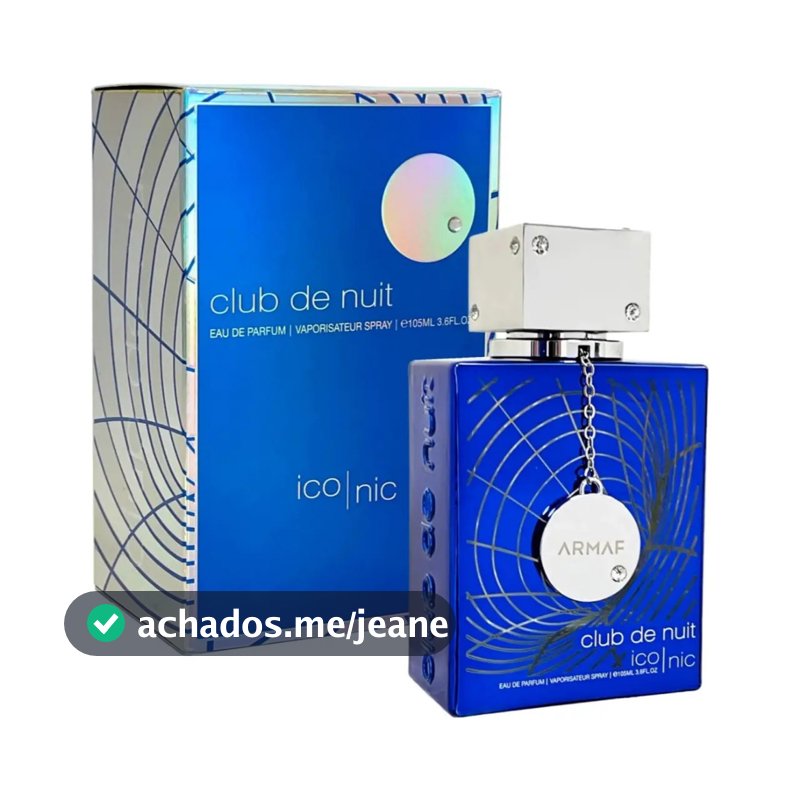 Perfume Árabe Armaf Club de Nuit Blue Iconic EDP 105ml Masculino Original Importado