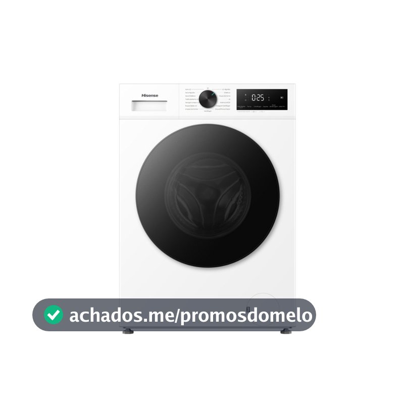 Lava e Seca Hisense 11kg Wd1i11 Compacta Fit e Função Steam Inverter Branco