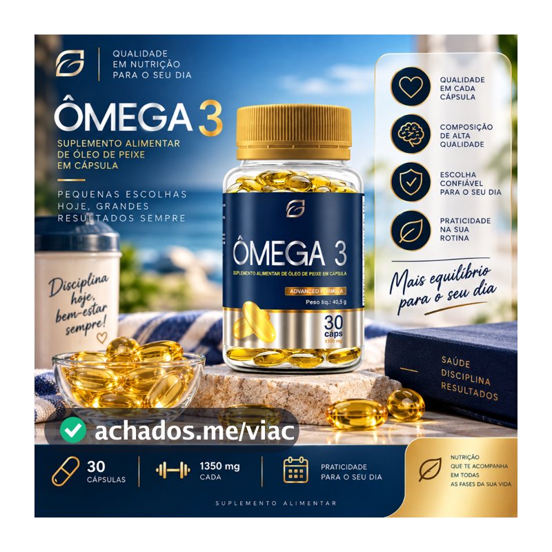 Ômega 3 1450mg óleo de peixe - EPA + TDH 30 cáps