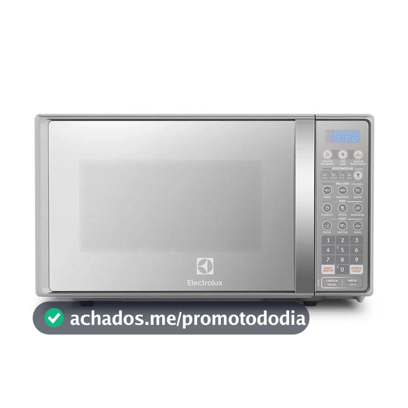 Micro-ondas Electrolux 20L cor Inox Espelhado com Função Tira Odor (MT30S)