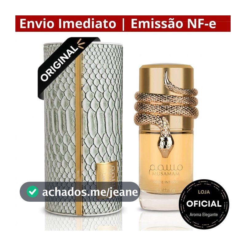 🥰 Perfume Árabe Musamam White Intense 100ml Extrait de Parfum Unissex Importado Original