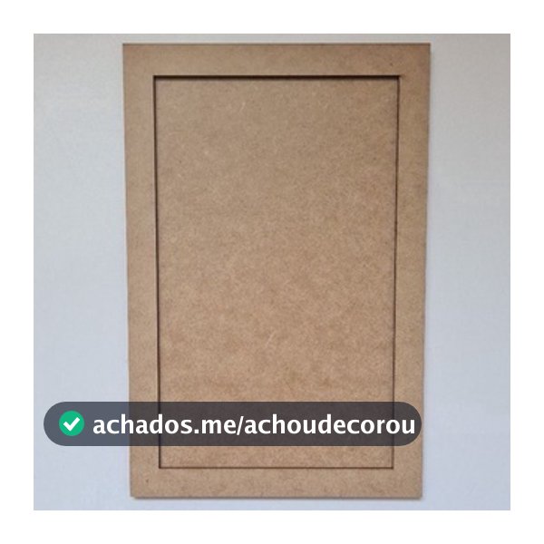 Kit com 3 Quadros Moldura A3 29,7x42 em MDF cru de 3mm