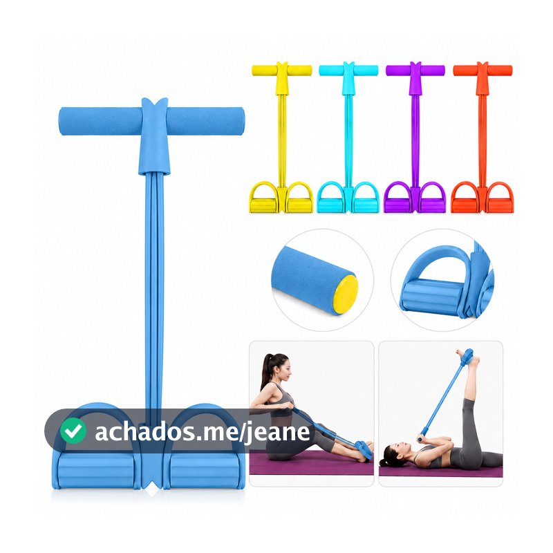 Elástico Extensor Pedal Fitness Musculação Pilates Treinamento Funcional