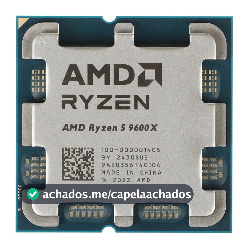 Processador AMD Ryzen 5 9600X, 3.9GHz (5.4GHz Turbo), 6-Cores 12-Threads, AM5 Novo (Sem Caixa ou Cooler)