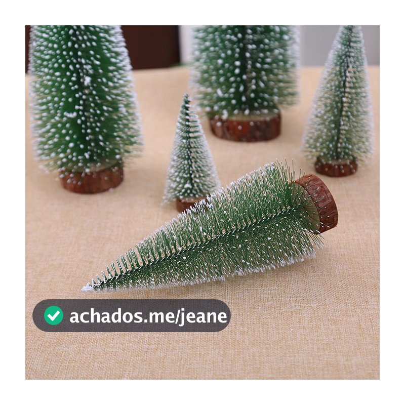 Mini Árvore de Natal pinheirinho Decoração Natalina Madeira Enfeite de Natal 15/20/25cm