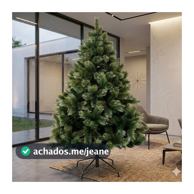 Árvore De Natal Pinheiro Cor Verde Green Modelo Luxo 260 Galhos 1,5m A0315N