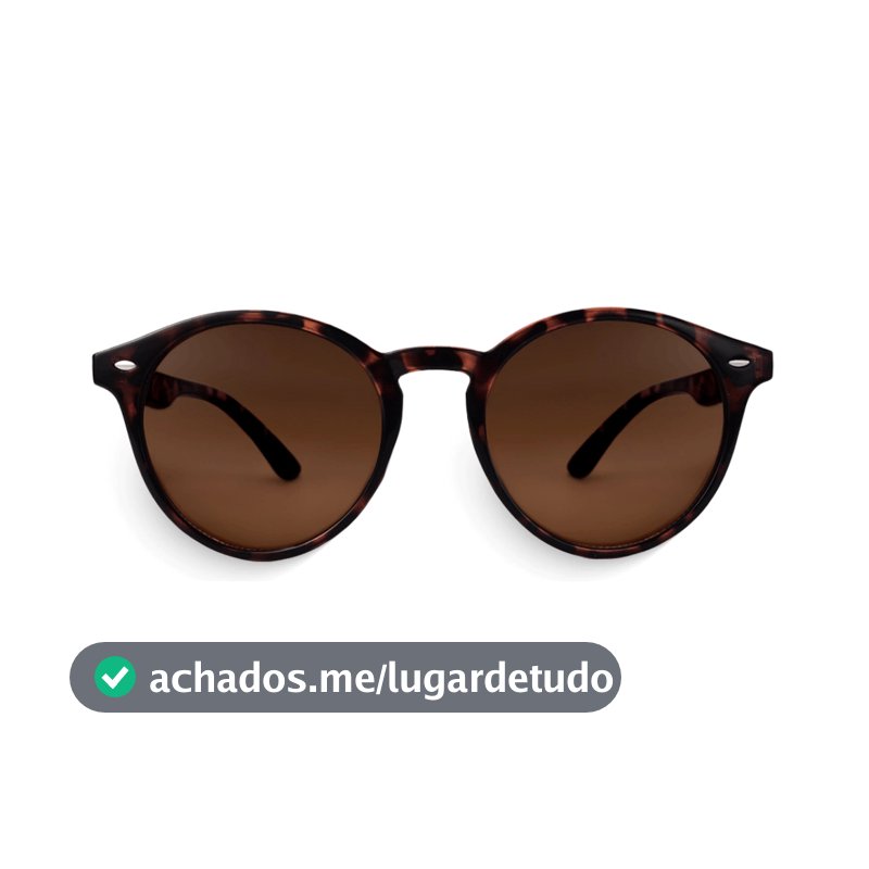 Óculos de Sol Saint Germain Tartaruga Clássico Redondo Lincoln Brown Turtle