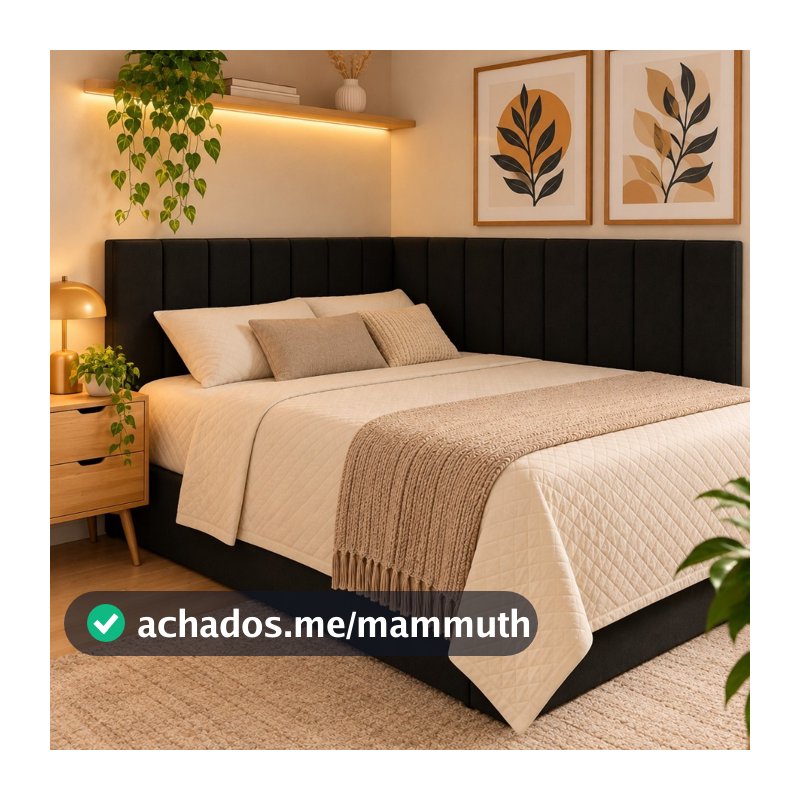 Kit Até 20 Cabeceiras em L Adesiva Estofada Para Cama de Solteiro Casal Queen King 40x20 Cabeceira Autocolante