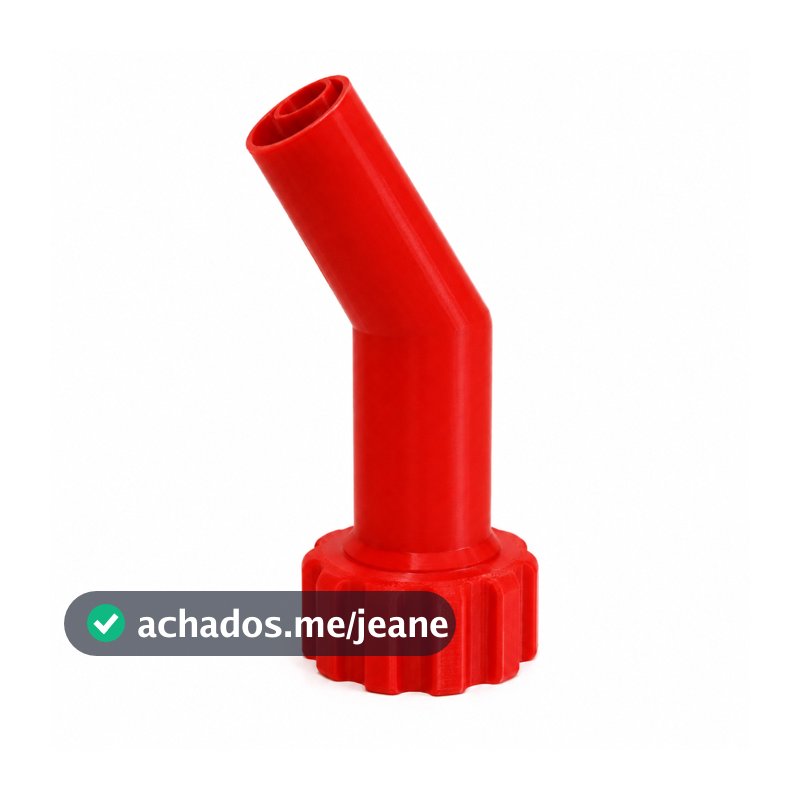Bico Funil Rosqueável Para Galão Combustível 5L Rosca 40mm Abastecimento Reutilizável