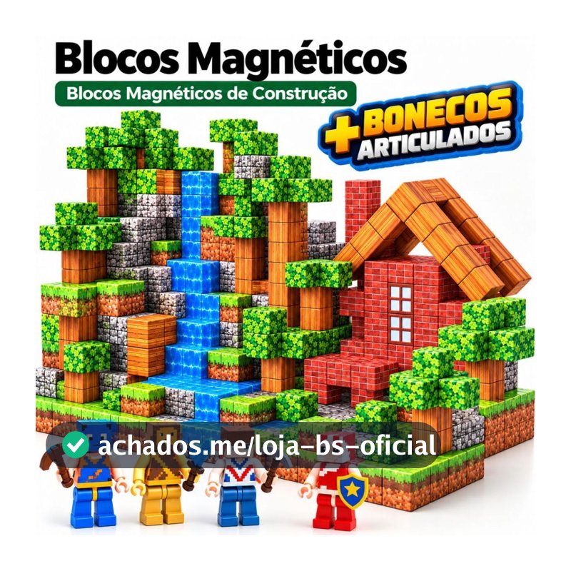Blocos Magnéticos Construção De Montar Até 384 Peças Cubo Brinquedo Infantil Educativo Menino