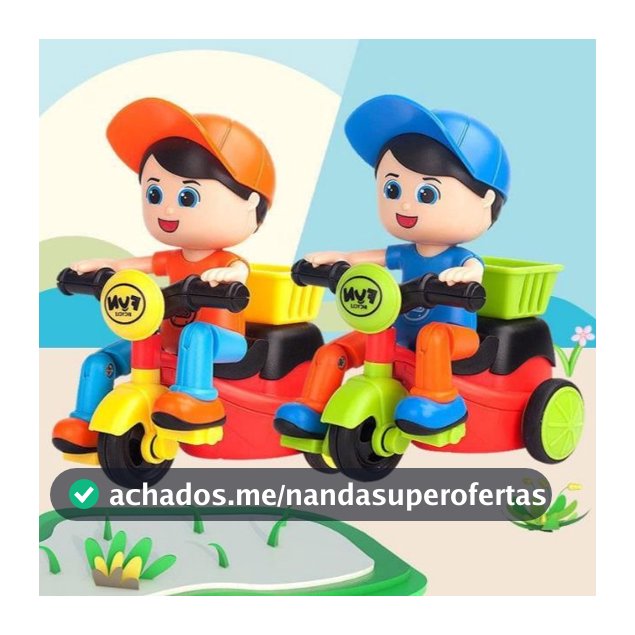 Brinquedo moto triciclo de fricção menino