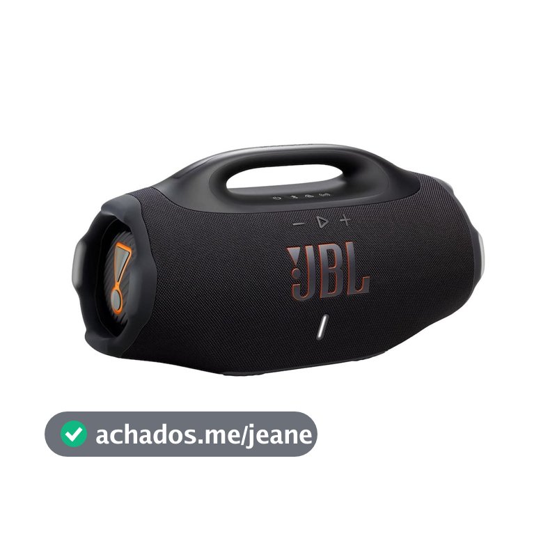 Caixa de Som JBL Boombox 4 210W Bluetooth IP68 Bateria 34h Preto