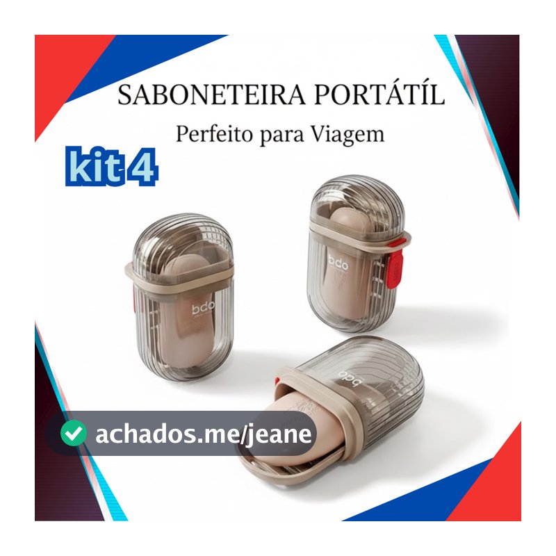 Saboneteira De Viagem Portátil Com Tampa Selada E Dreno Kit Higiene Para Academia Pronta Entrega