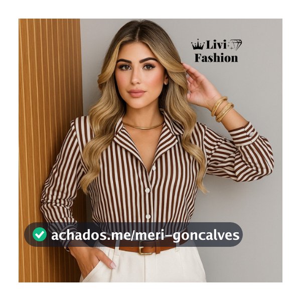 Camisa listrada feminina elegante - moda casual em crepe premiumyr