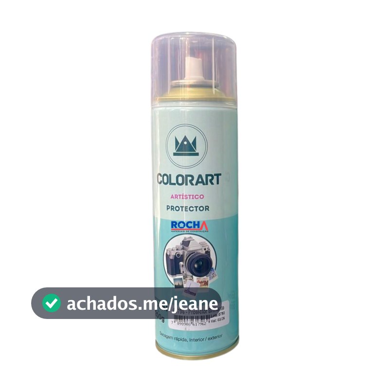 Verniz Spray Protector Para Foto, Gravuras, Papel, Metal, Gesso, Cerâmica Colorart 300 ml