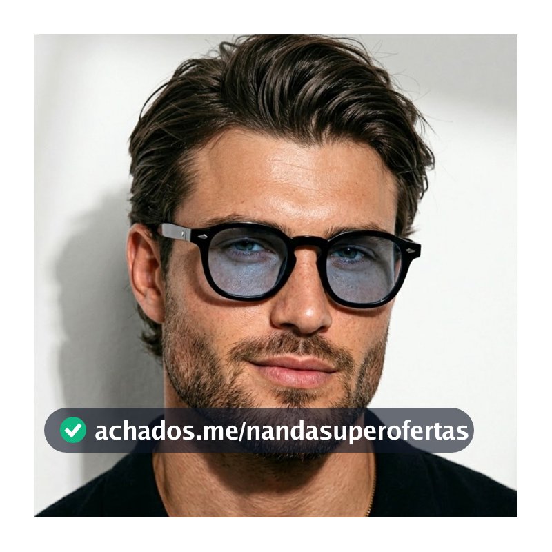 Oculos de Sol Redondo Premium Flexivel Blogueira Moderno Luxo uv400 Feminino Masculino