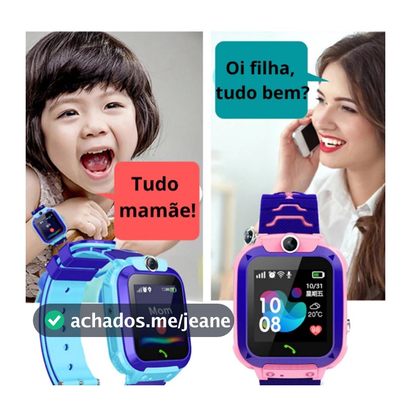 Relógio Smartwatch Kids Infantil Teen Rastreador Gps Chamada Sos Camera Resistente A Agua