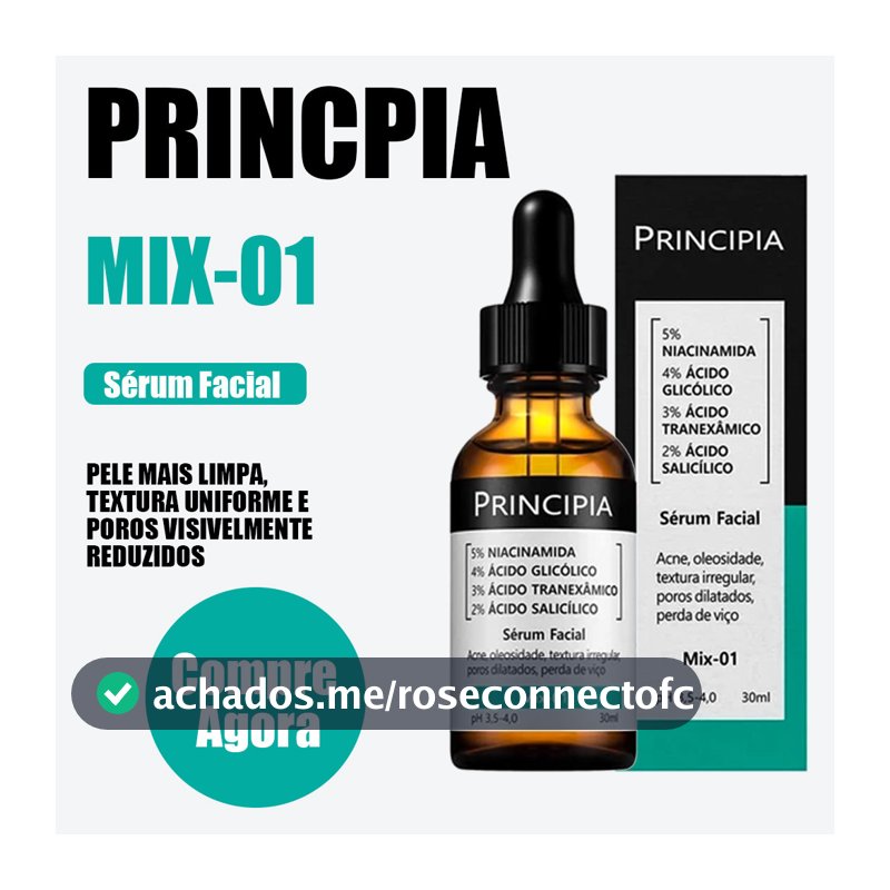 Sérum Facial Mix-01 com Niacinamida e Ácidos | Cuidados para Pele Oleosa