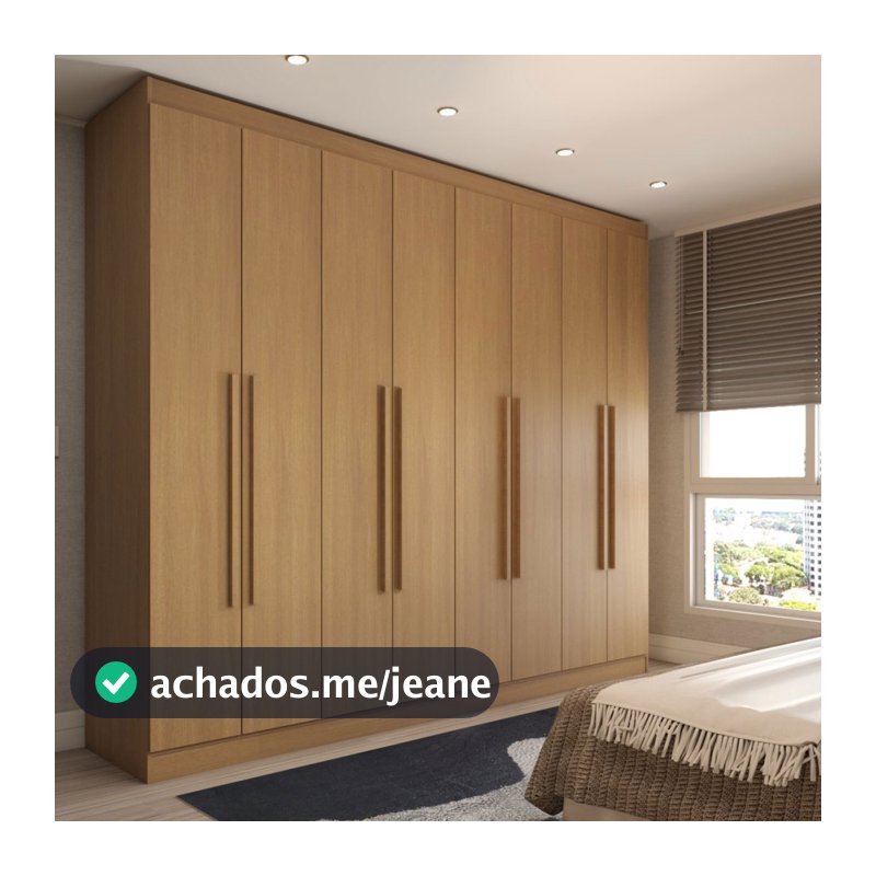 Guarda-Roupa Casal Ela e Ele 8 Portas 8 Prateleiras