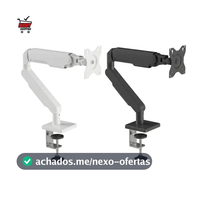 Suporte para Monitor Articulado 17 a 32 Pol VESA 75x75 100x100 Mesa com Morsa Ajustável Reforçado