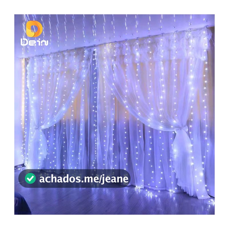Cortina 300 Leds Branca 3x3 Metros Festa/ Casamento Eventos/Natal