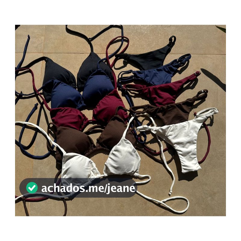 Biquíni Cortininha com Bojo Removível