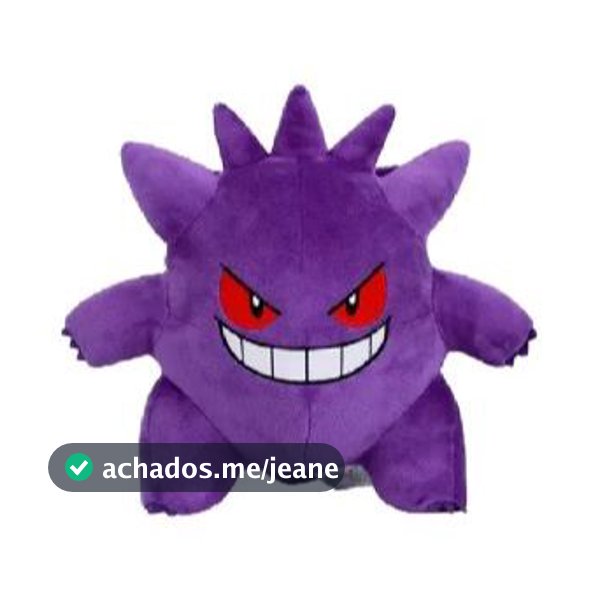 Pelúcia Gengar 25cm Antialérgico Pokémon Presente Cor Roxo