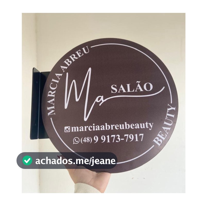 Placa Dupla Face Personalizada Uso Externo Redondo PSAI 40cm