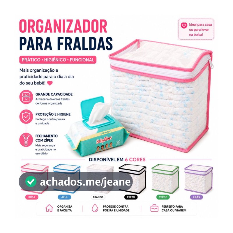 Nécessaire Organizador Bolsa Mala Saída Maternidade Porta Fralda