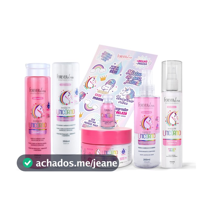 Kit Completo Magia De Unicórnio Forever Liss