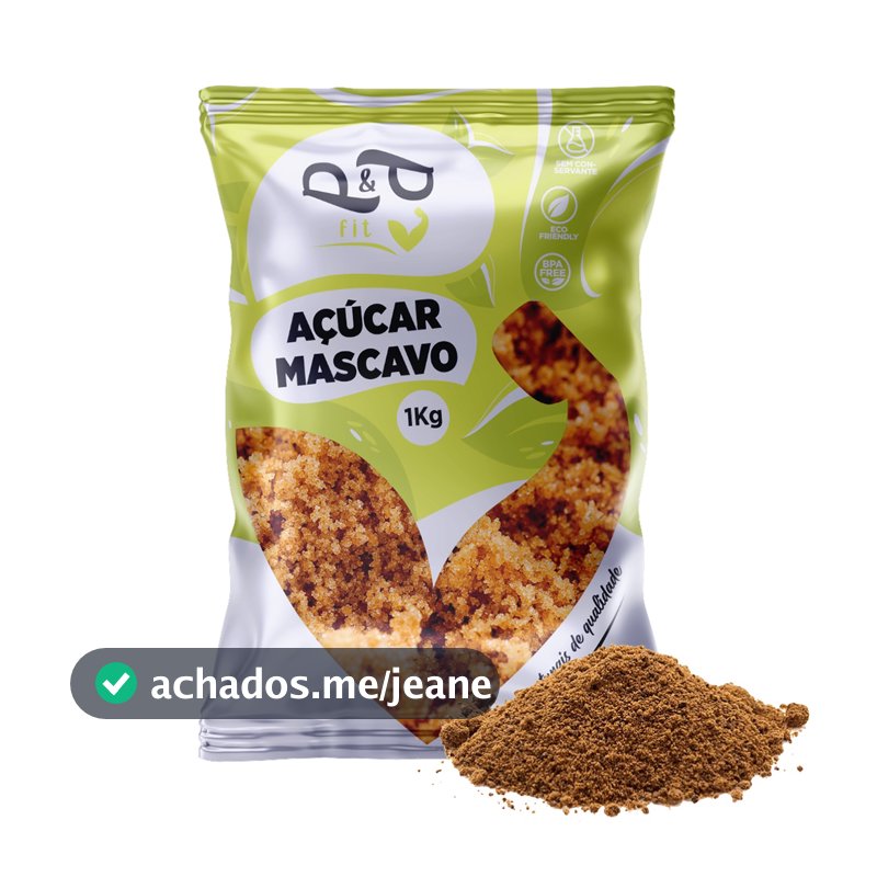 Açúcar Mascavo 1Kg/500g - P&P Natural e Sem Aditivos