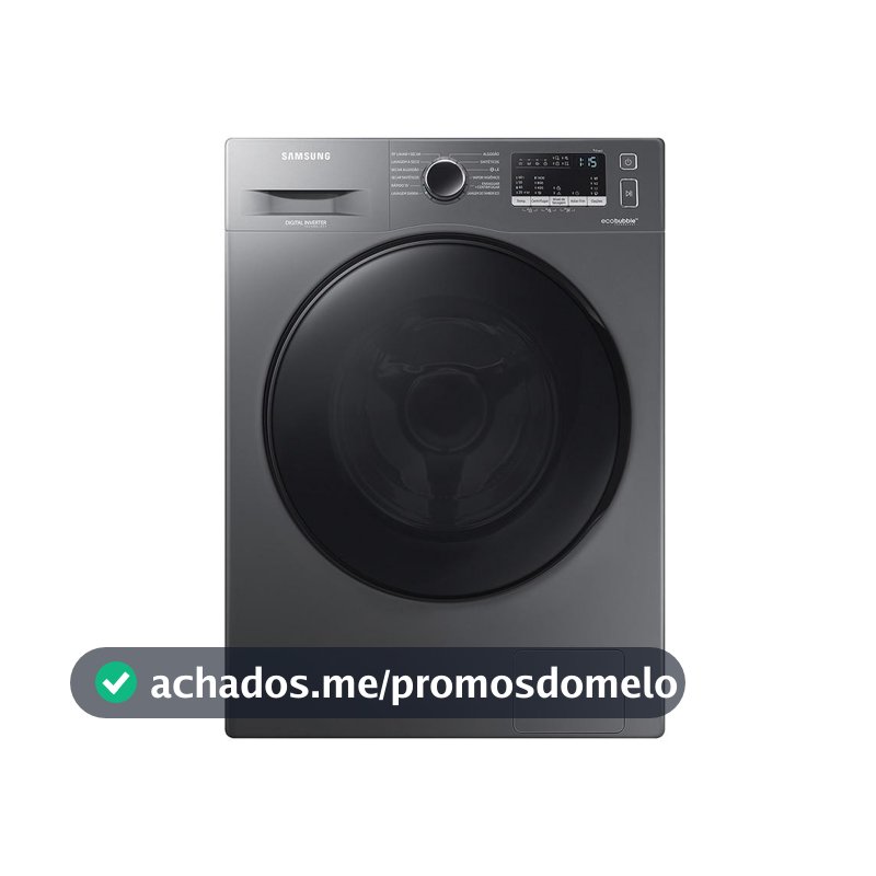 Lava e Seca Samsung 11kg Inox 220V Eco Bubble Digital Inverter com Vapor Higieniza