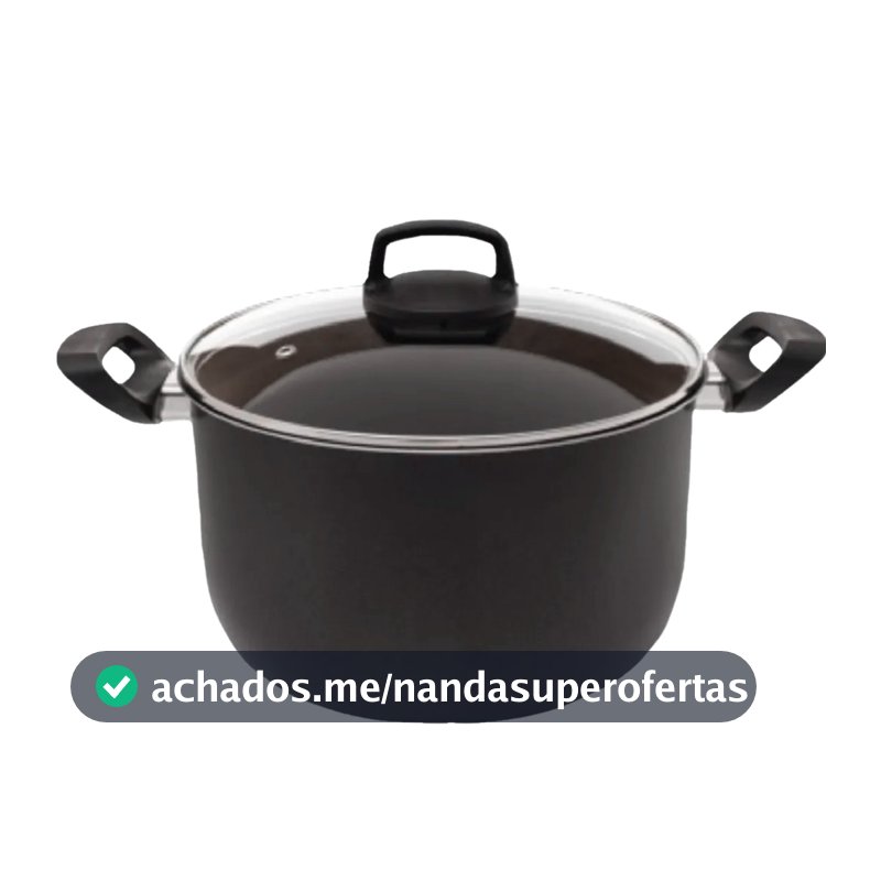 Caldeirão Panela 22 cm 5,5L Pintada Antiaderente Resistente Multiuso Fácil de Limpar Cozimento Seguro Alumínio Cinthya
