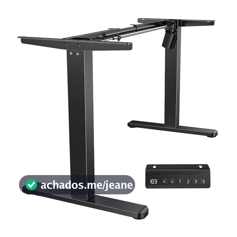 Mesa com Regulagem de Altura Elétrica Estrutura Mesa com regulagem eletrônica e memória | 72-120cm