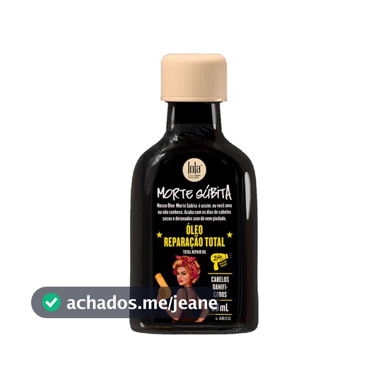 Oleo Reparaçao Total Lola Cosmetics Morte Subita 50ml