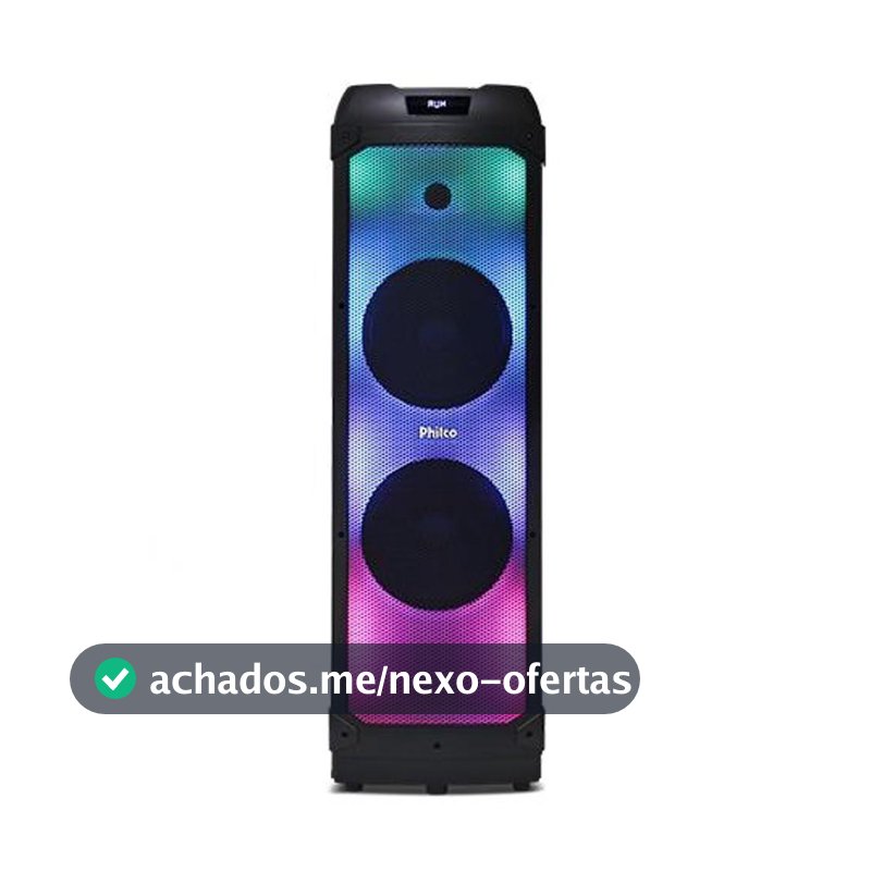 Caixa de Som Philco Extreme 2400W 2x Woofer PCX22000 - Bivolt