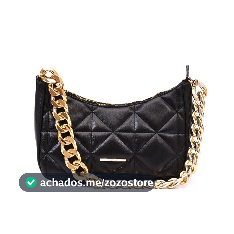 Bolsa Pequena Ombro Lateral Feminina Maria Milão Vintage Corrente Grossa Matelassê