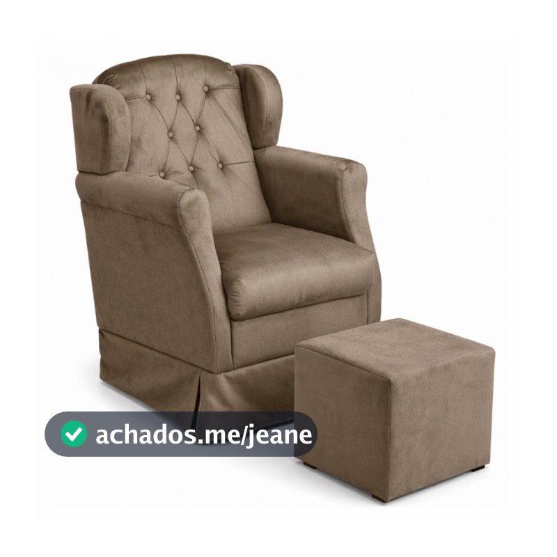Poltrona de Amamentação com Balanço e Puff – Conforto para Mãe e Bebê + Brinde