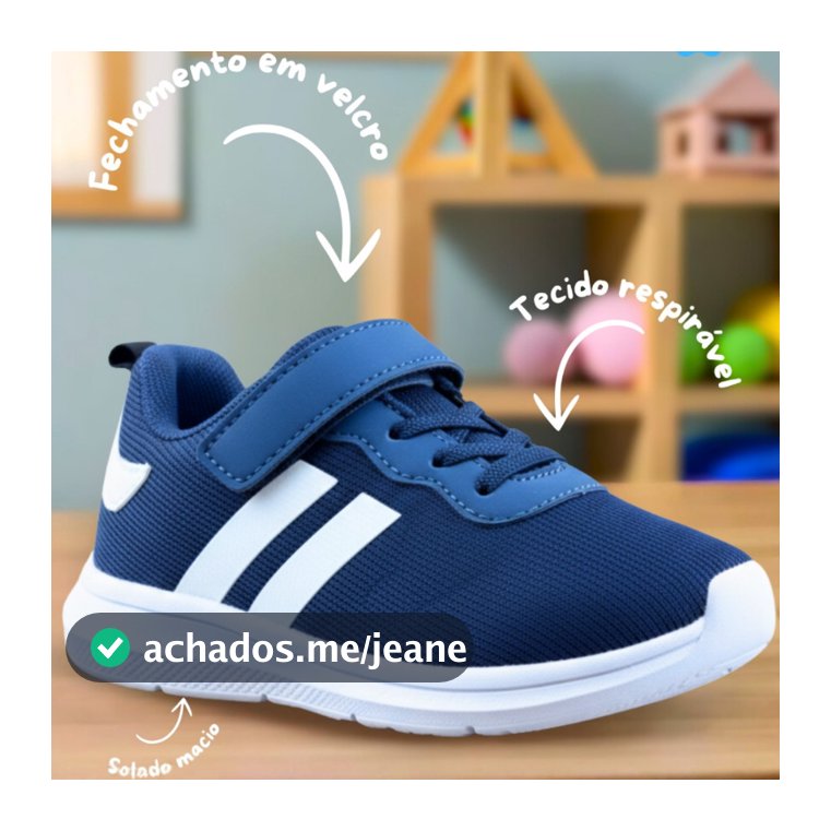 Ténis Infantil Masculino Criança Confortável Calce Fácil Sapato Escola Esportivo