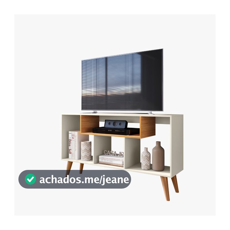 Rack para Sala/ Quarto TV Até 43 Pol. Retro Moderno Zaahraah - Várias Cores