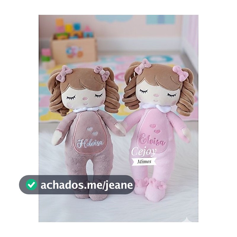Boneca estilo metoo personalizada com nome und