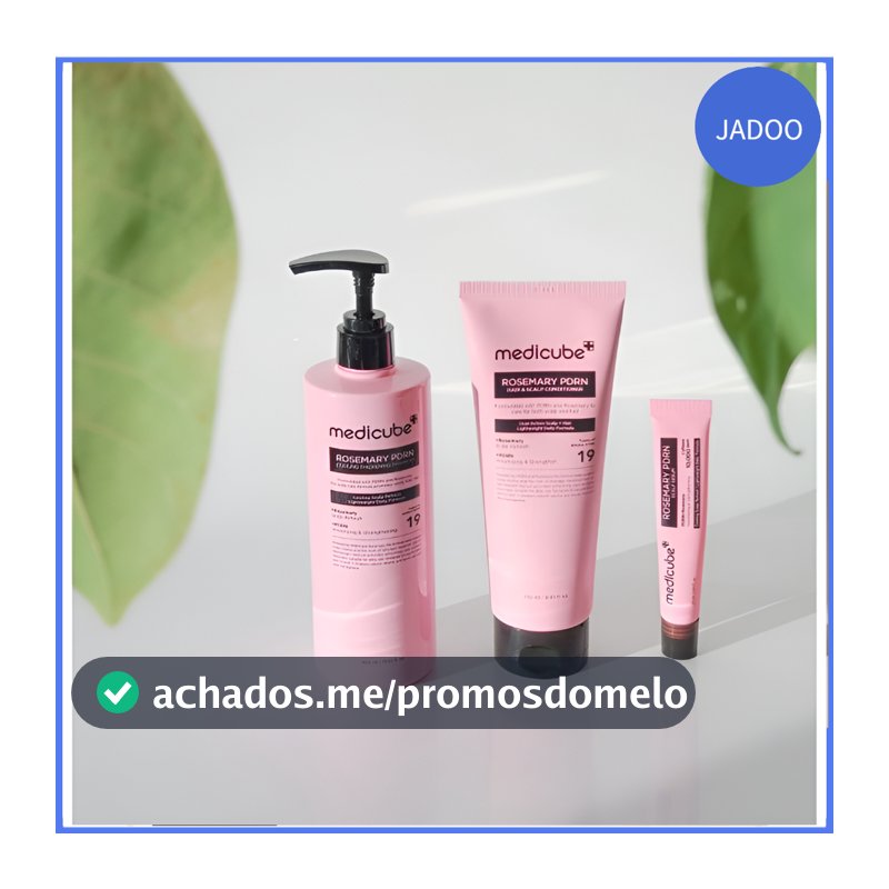 Linha De Cuidados Com Cabelo E Couro Cabeludo MEDICUBE Rosemary PDRN