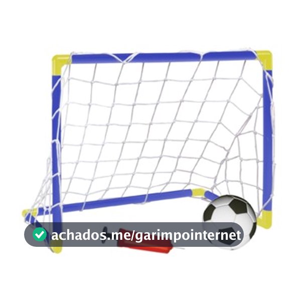 Kit Golzinho Mini Trave Futebol Infantil Gol Brinquedo para Criança Bola e Bomba de Ar
